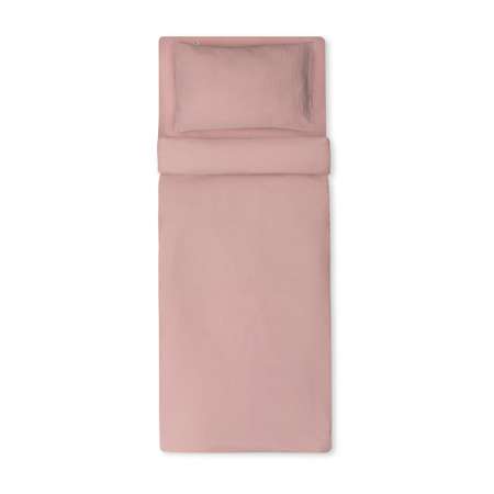Комплект постельного белья LUKNO Муслиновое полутороспальное розовое 3 предмета