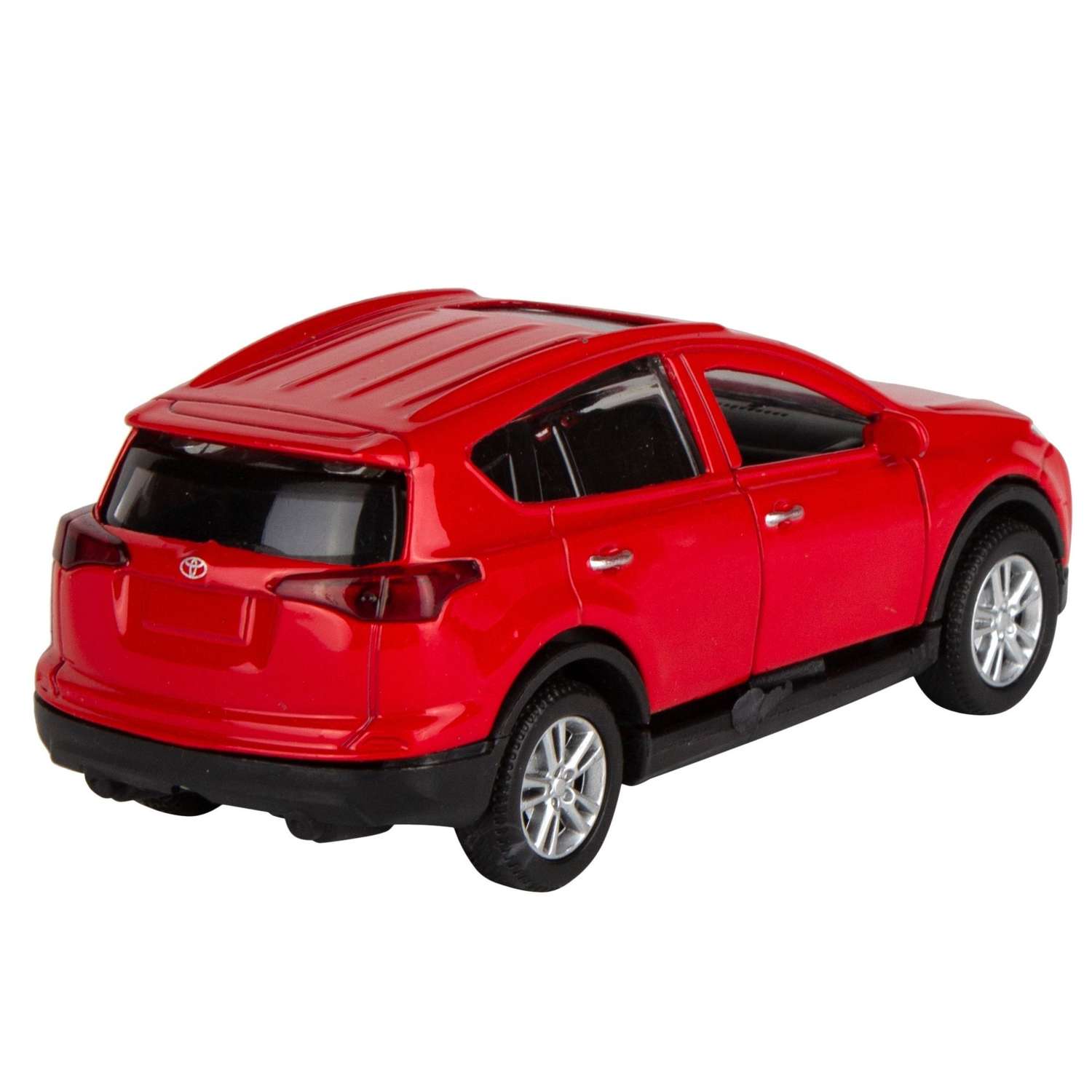 Машинка AUTOGRAND Toyota RAV 4 красная металлическая с инерционным механизмом 12 см 78254 - фото 2