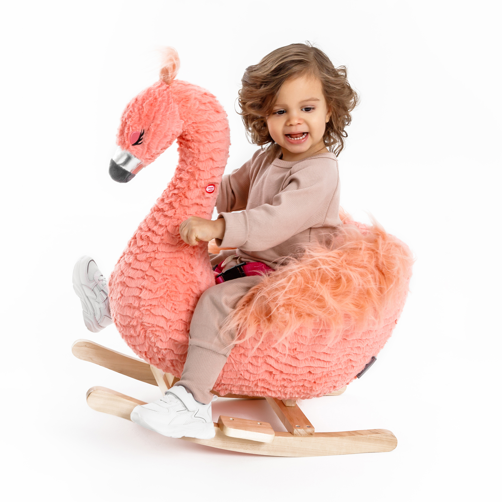 Качалка AmaroBaby Фламинго Flamingo розовый 59х35х66 см