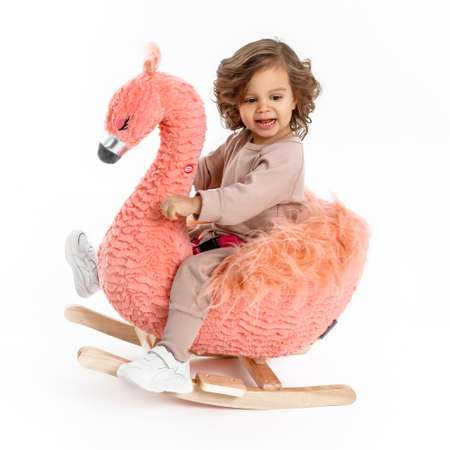 Качалка AmaroBaby Фламинго Flamingo розовый 59х35х66 см