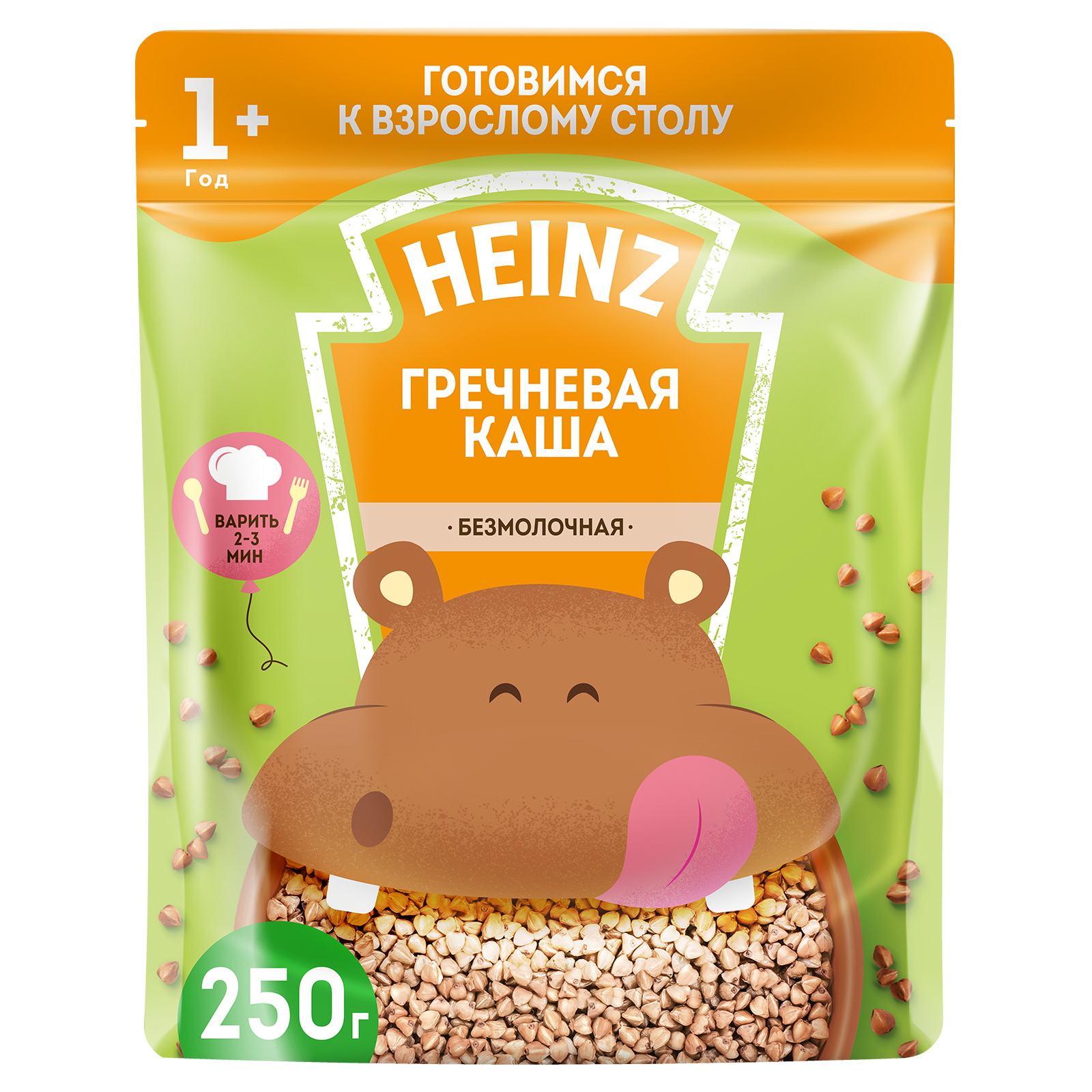 Каша Heinz безмолочная Я большой гречка пауч 250г - фото 1