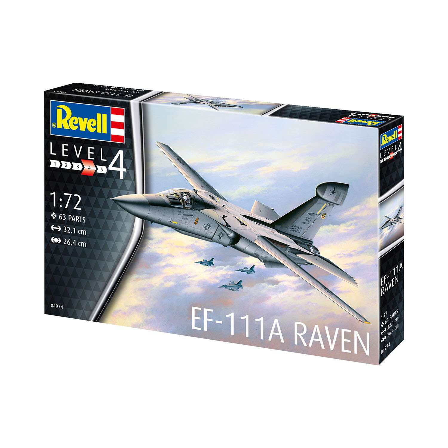 Модель для склейки Revell Самолёт радиоэлектронной борьбы EF-111A Raven 04974 - фото 2