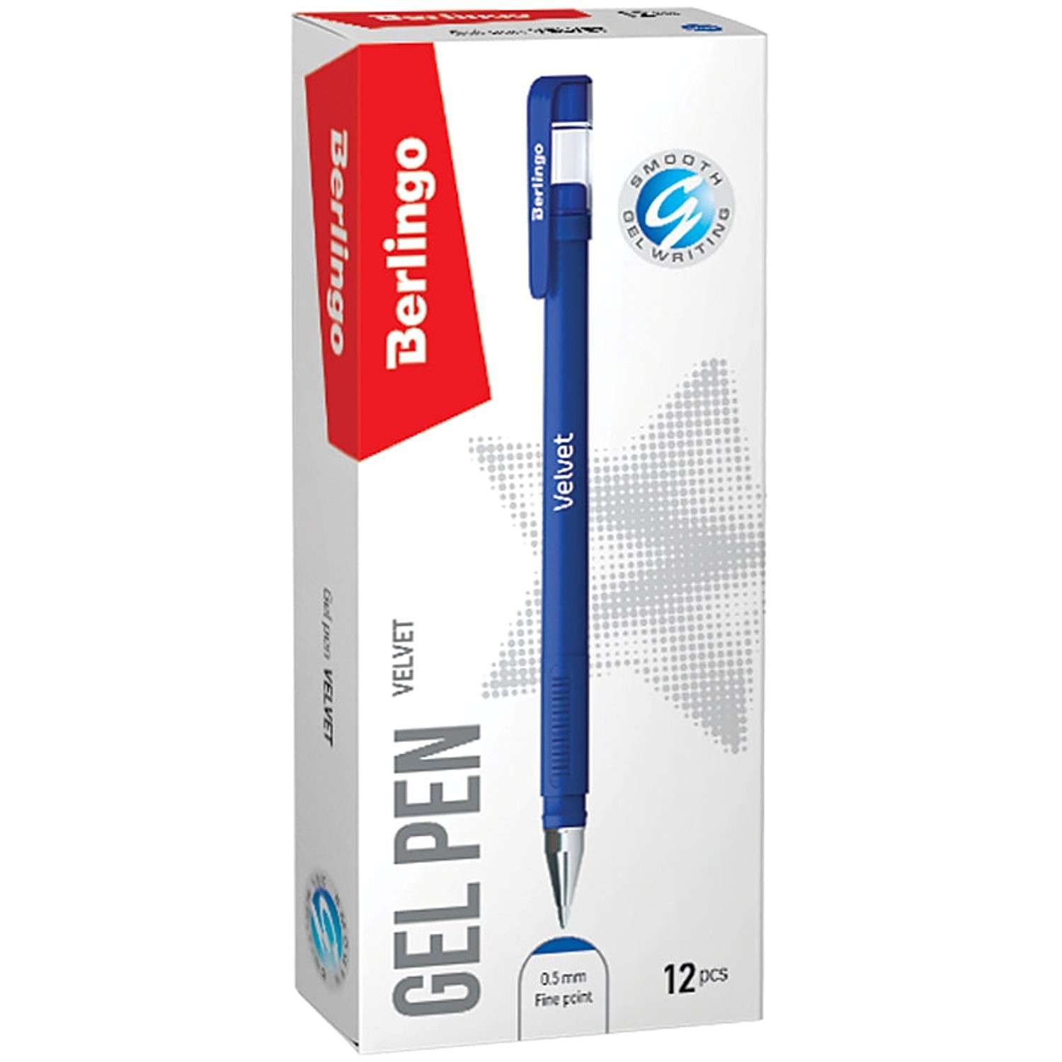 Ручка гелевая BERLINGO Velvet 0.5мм Синяя CGp_50126 - фото 2