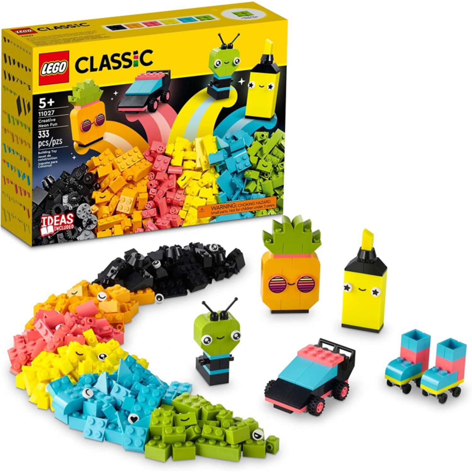 Конструктор LEGO Classic LEGO Творческая игра с неоновыми цветами 11027 - фото 1