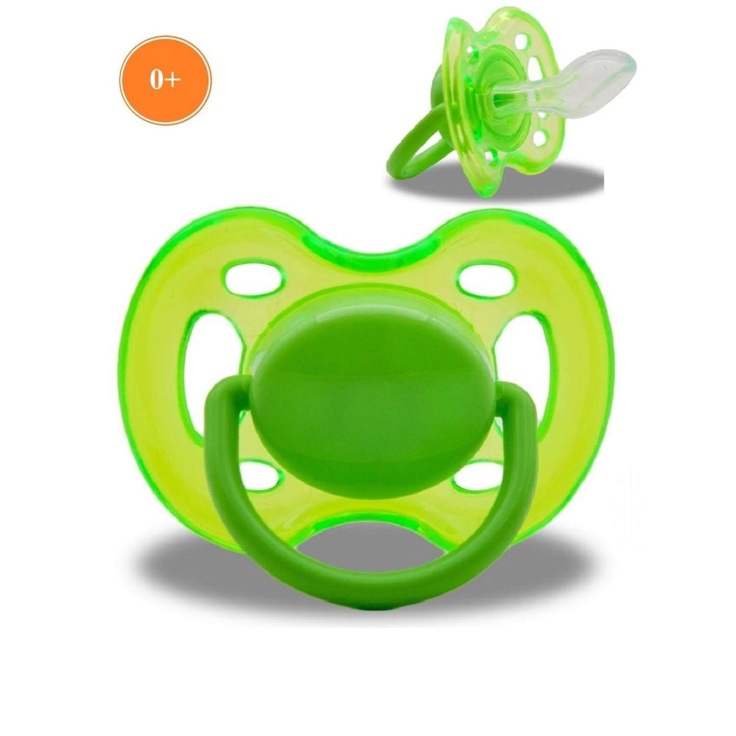 Соска-пустышка Baby Land анатомическая силиконовая 0мес+ зеленый - фото 1