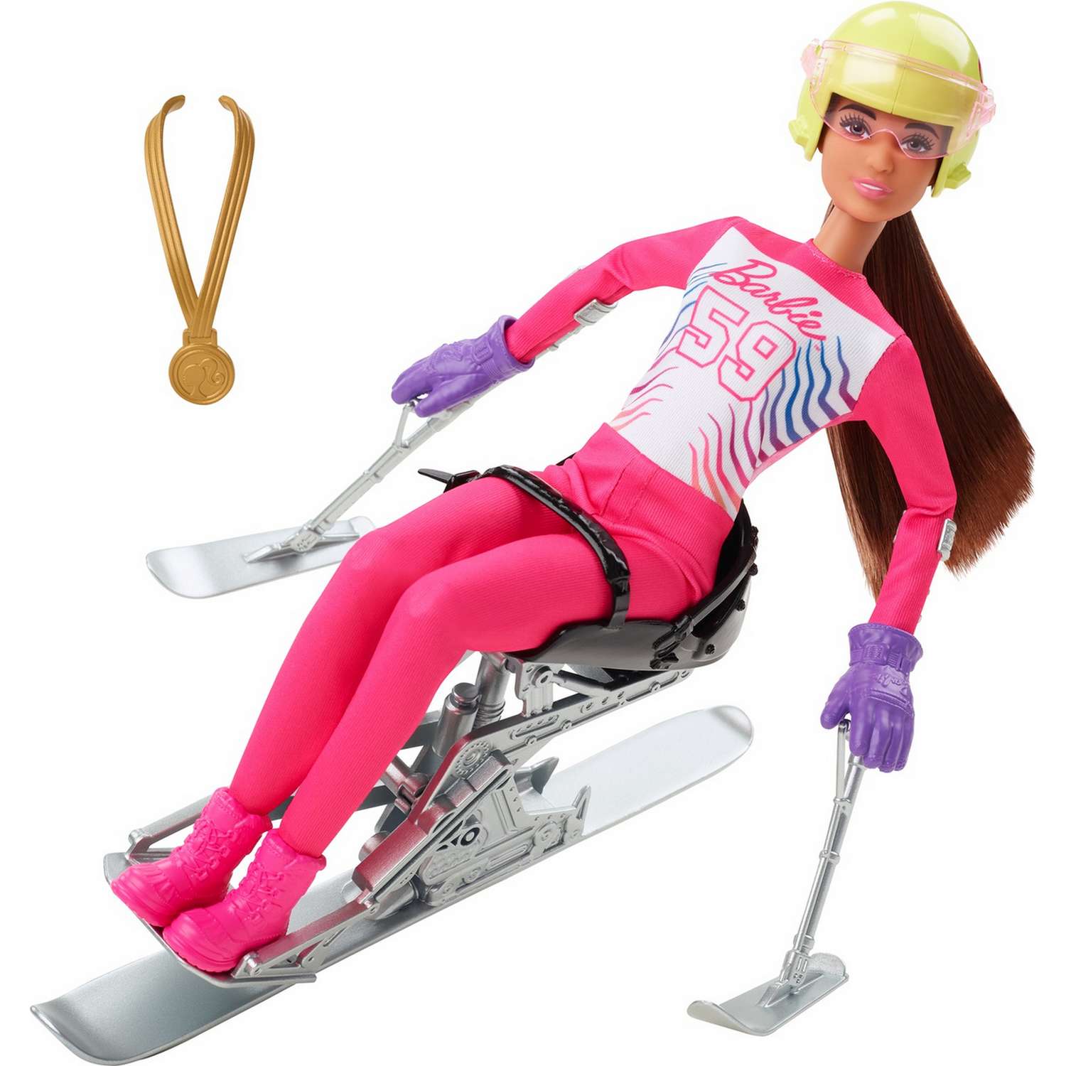 Кукла Barbie Зимние виды спорта Лыжник-паралимпиец HCN33 HCN33 - фото 1