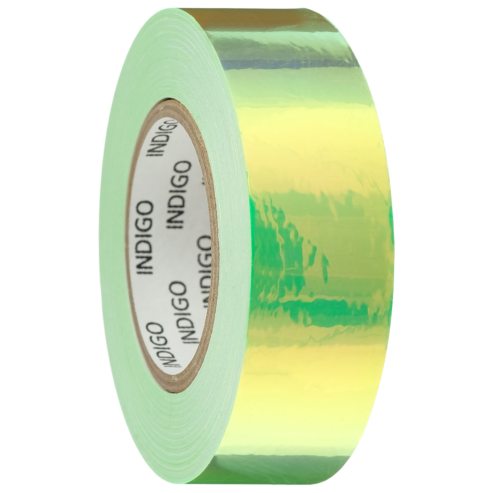 Обмотка Sima-Land Для обруча с подкладкой Mirror rainbow флуо зеленый - фото 1