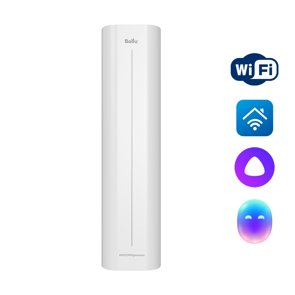 Бактерицидный рециркулятор Ballu RDU-30D WiFi ANTICOVIDgenerator - white - фото 1