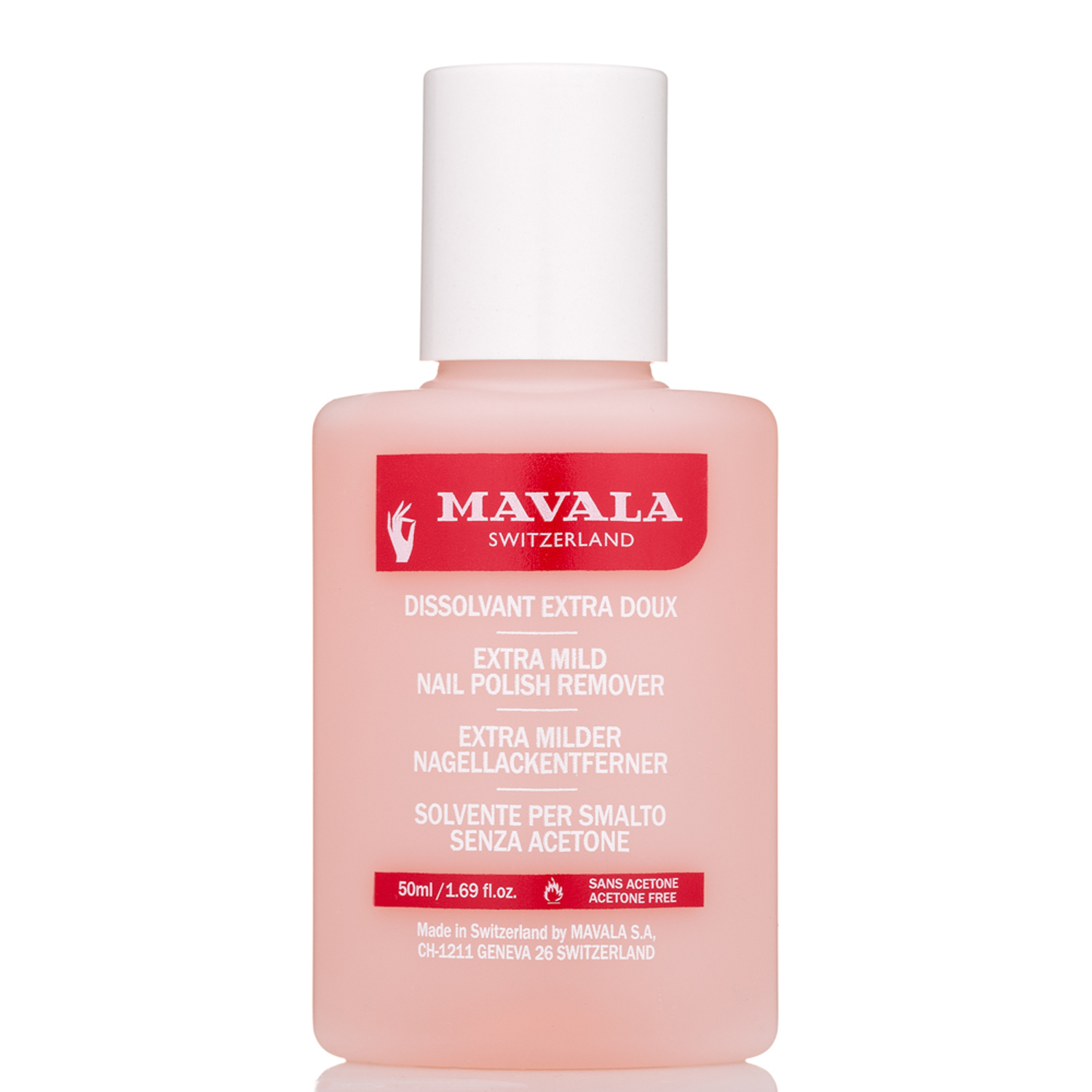 Жидкость для снятия лака Mavala Розовая 50ml - фото 1