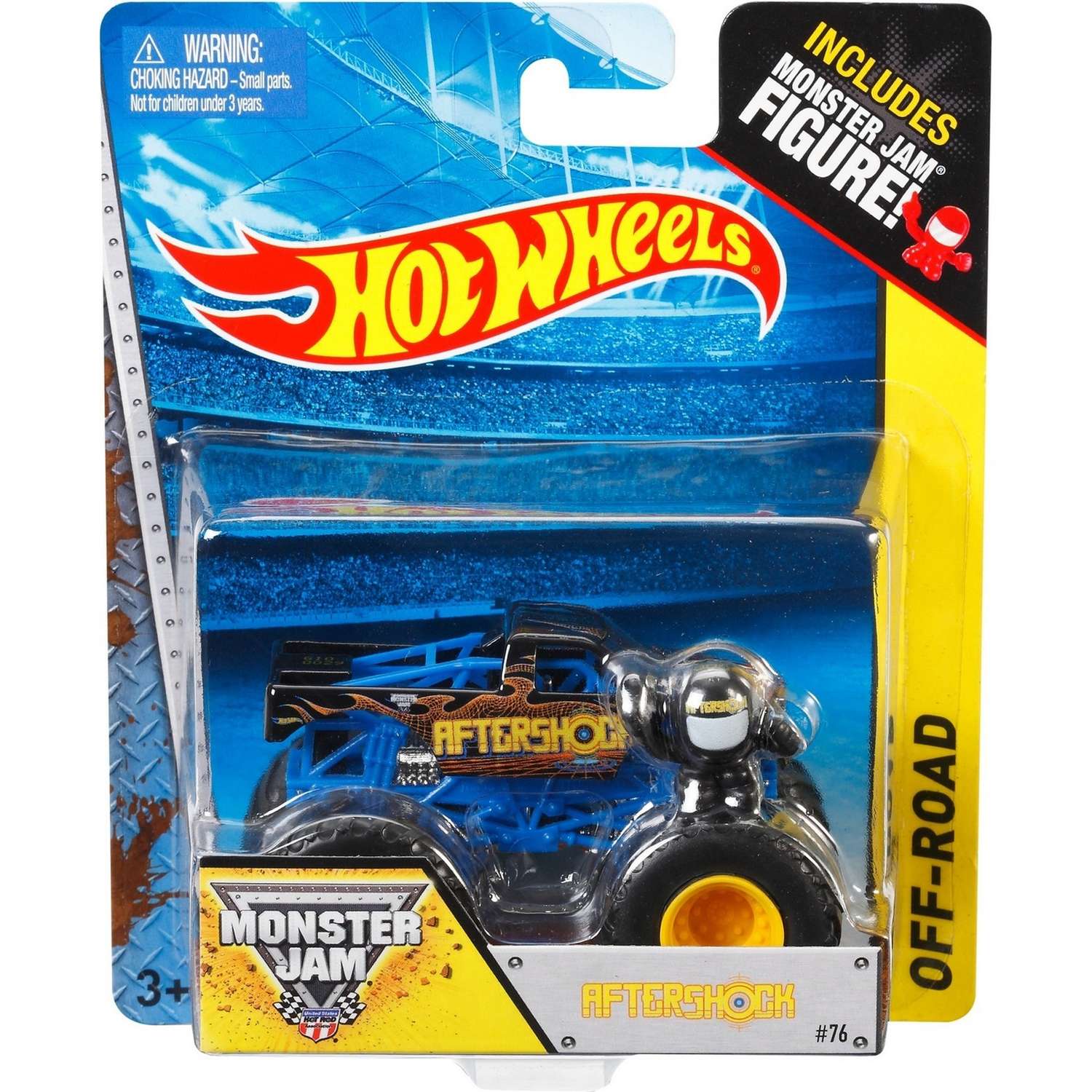 Машина Hot Wheels Monster Jam 1:64 Афтершок W4183 21572 - фото 2