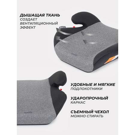 Автокресло Rant Basic ZY03 Micro 2.0 Grey группа 3 22-36 кг