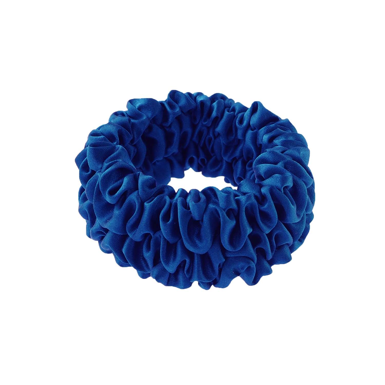 Шёлковая резинка для волос SILK MANUFACTURE SUPER TAIL ярко-синий - фото 1