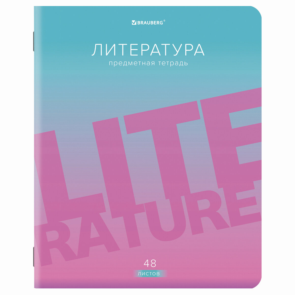 Набор тетрадей Brauberg предметные со справочным материалом в клетку/линейку 10 предметов 48 листов Gradient - фото 14