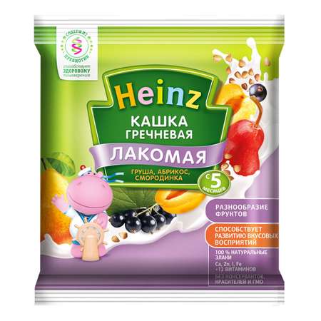 Каша Heinz молочная гречневая груша,абрикос,черная смородина 30г с 5месяцев