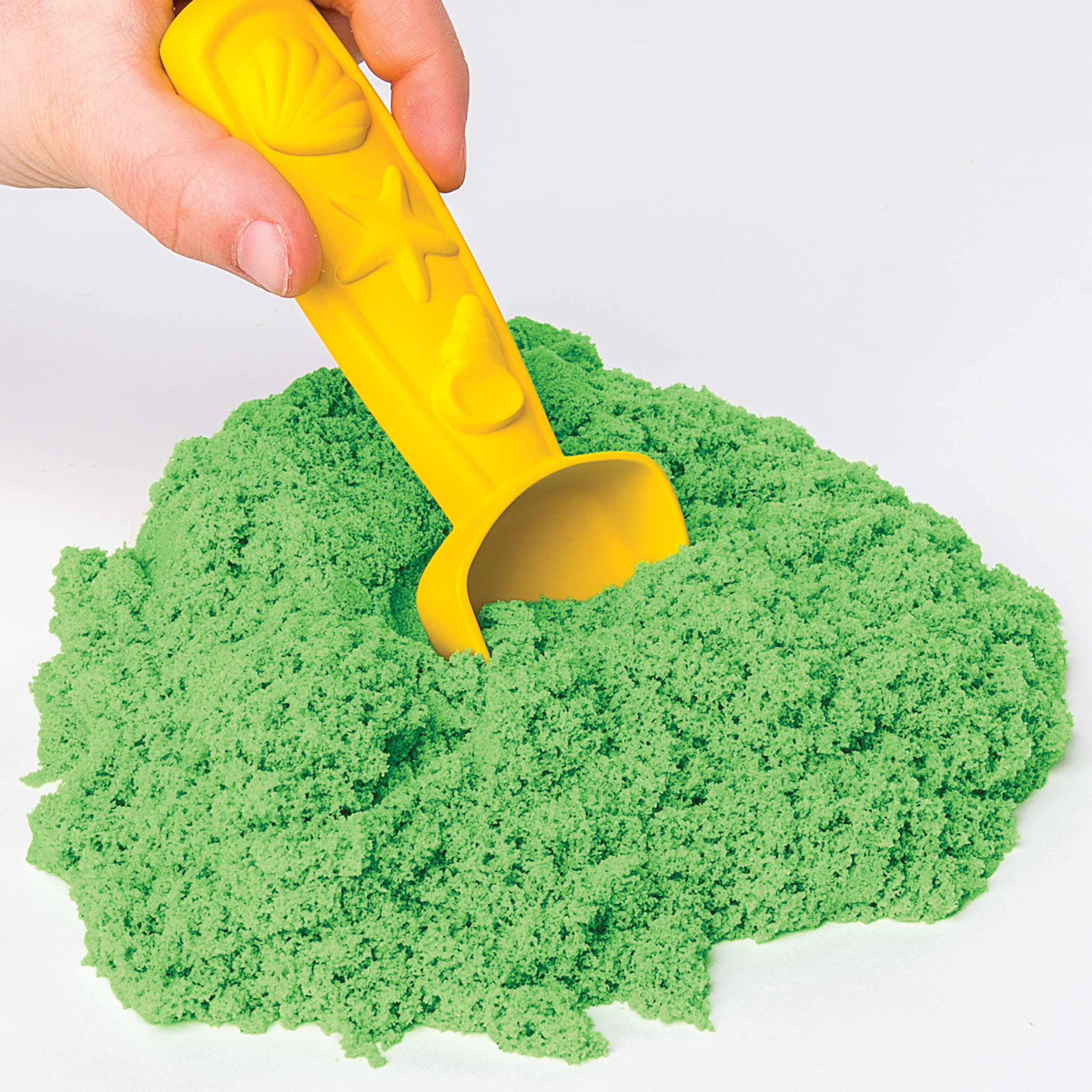 Песок кинетический Kinetic Sand с коробкой и инструментами 454г Green 6029059 - фото 4