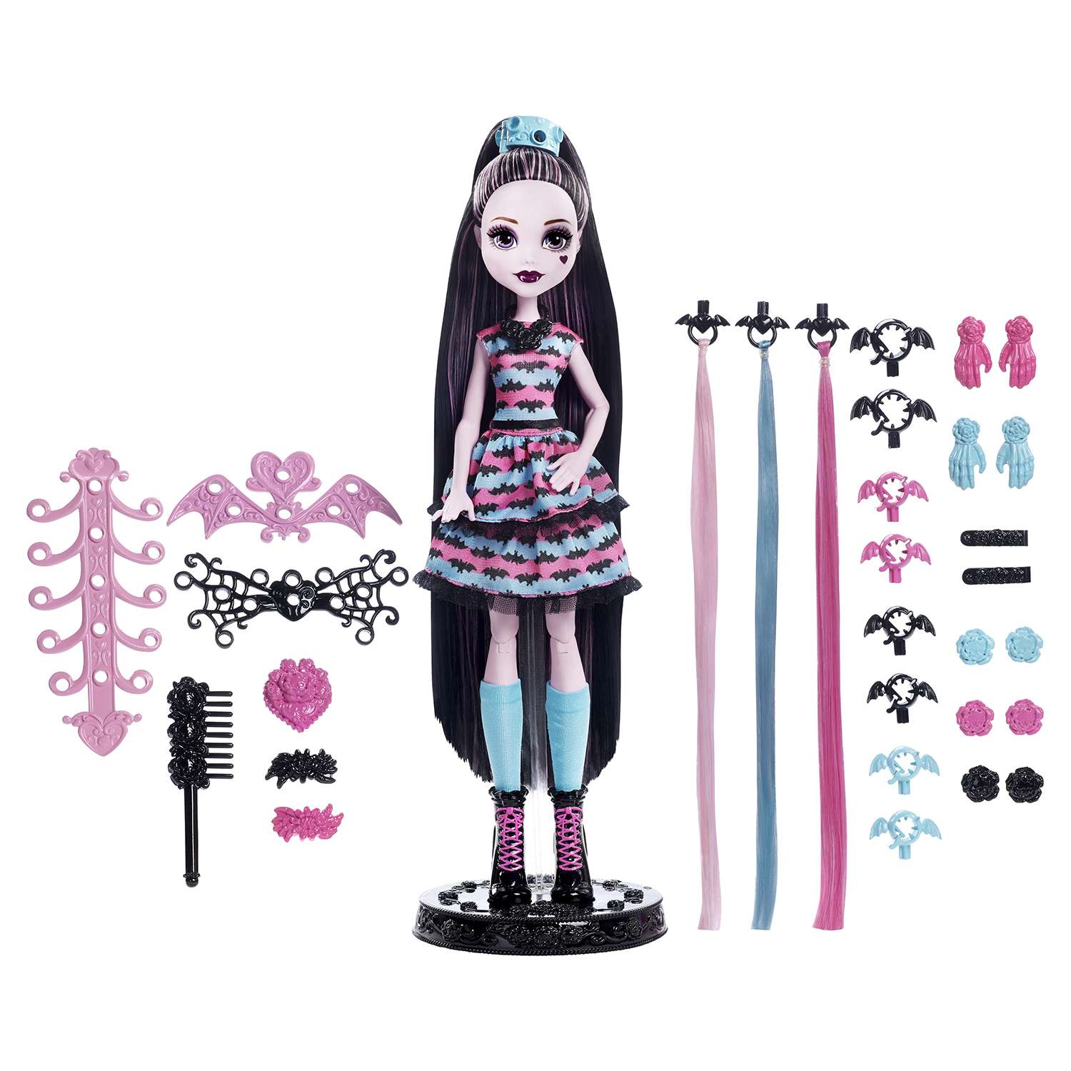 Кукла Monster High Стильные прически Дракулауры DVH36 - фото 1