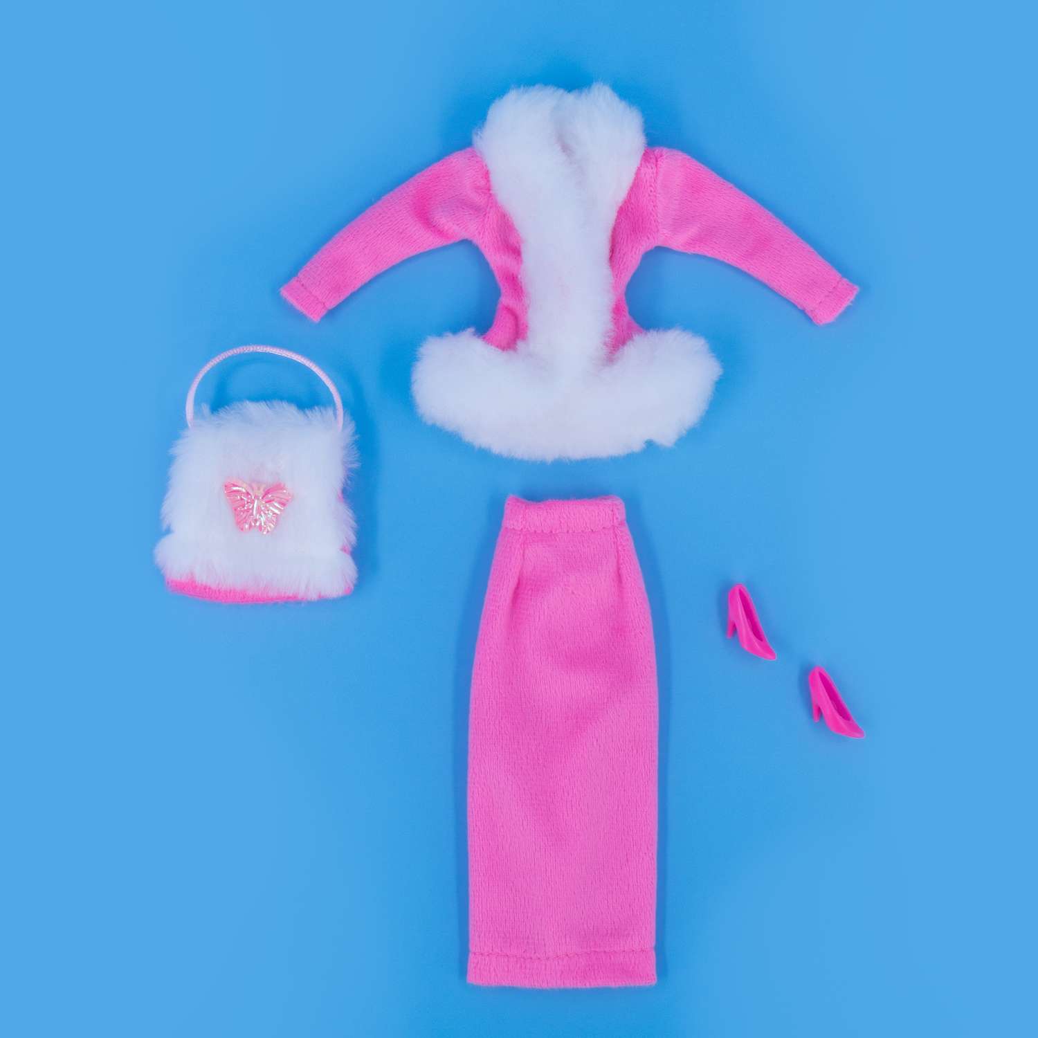 Костюм Модница для куклы 29 см 1701 розовый 1701розовый - фото 7