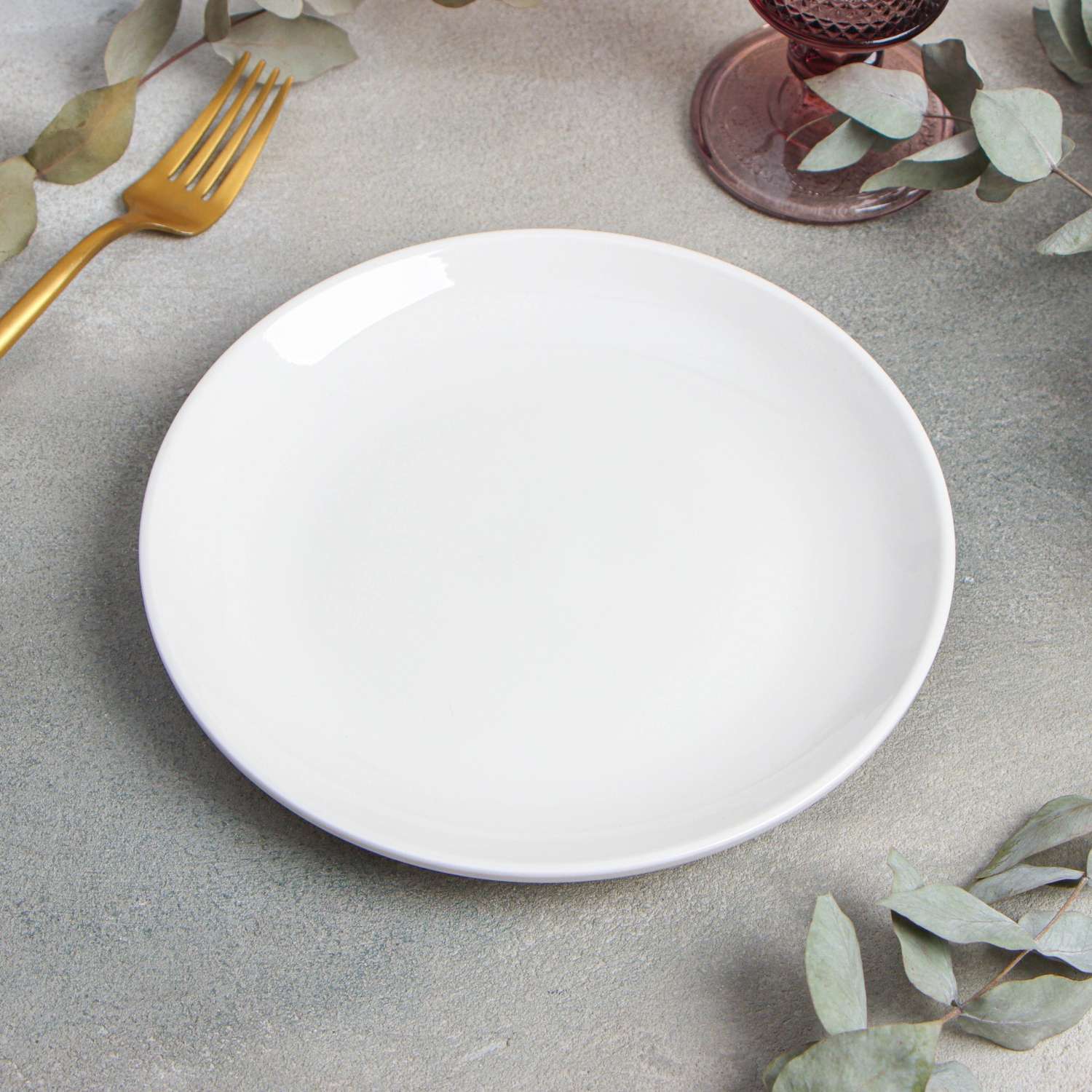 Тарелка MAGISTRO фарфоровая десертная «Бланш» d=20 5 см цвет белый - фото 2