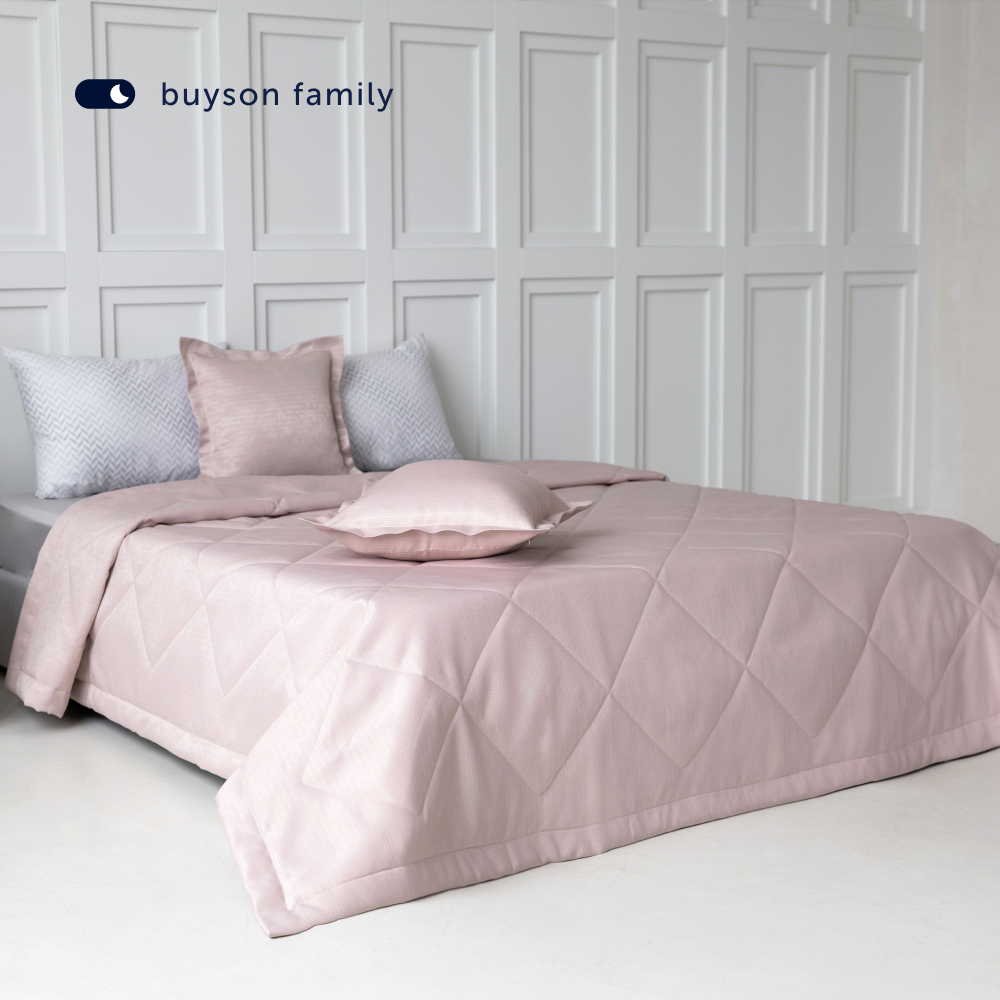 Комплект покрывало + наволочка buyson BuyFlora Rose, 240х260/45х45 см - фото 9