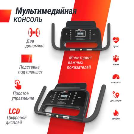 Беговая дорожка UNIX Fit ST-560E Black до 120 кг 0.8 - 14 км/ч 0-10 %