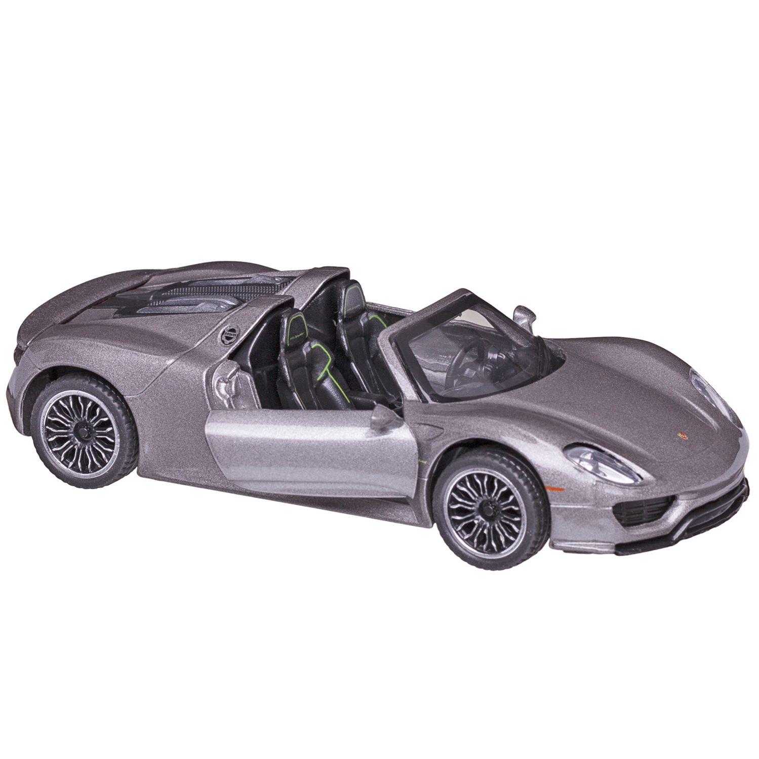 Автомобиль Abtoys Porsche MSZ 1:43 инерционный серый WE-15952S - фото 5