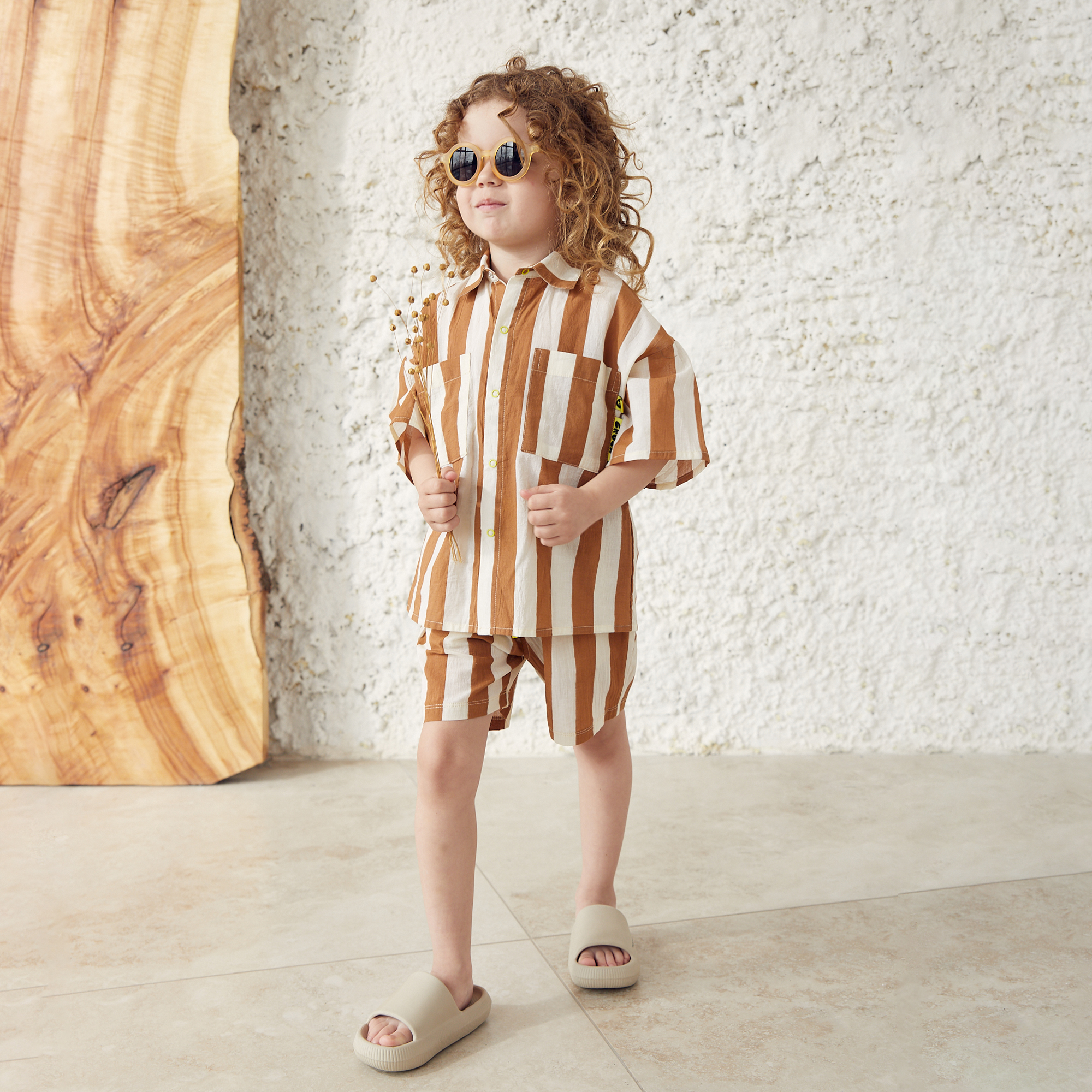 Шорты Happy Baby 88117-brown stripe - фото 3