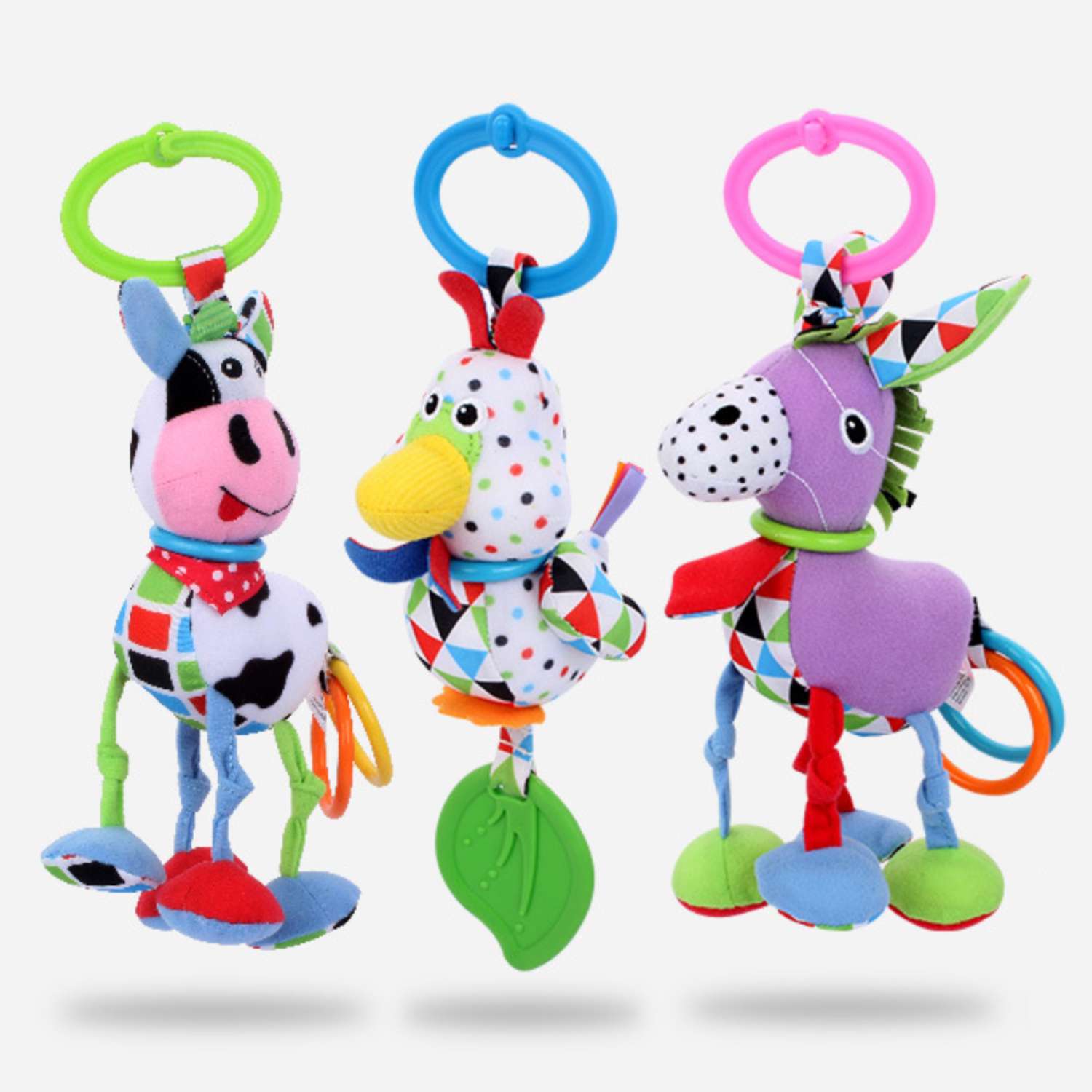 Подвесная игрушка-погремушка SHARKTOYS с вибрацией Корова - фото 4