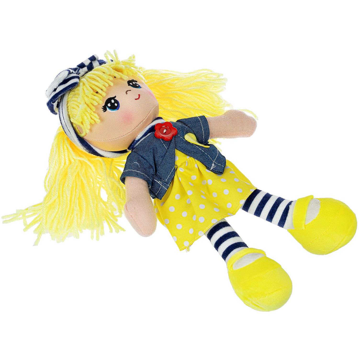 Кукла мягкая BONDIBON Вика 26 см жёлтые волосы серия Oly - фото 1