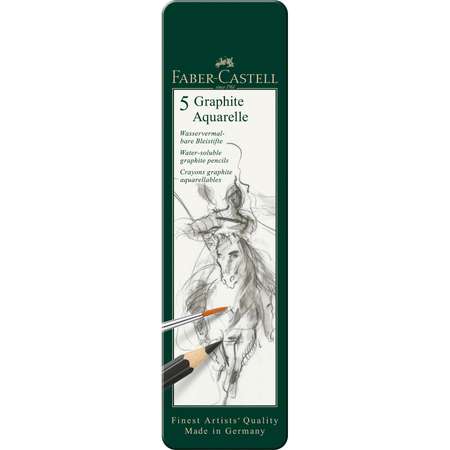 Набор карандашей FABER CASTELL Graphite Aquarelle 5шт HB-8B