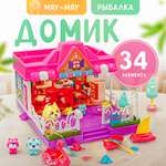 Игровой набор Мяу-Мяу SHARKTOYS Домик у озера для котят с фигурками и аксессуарами