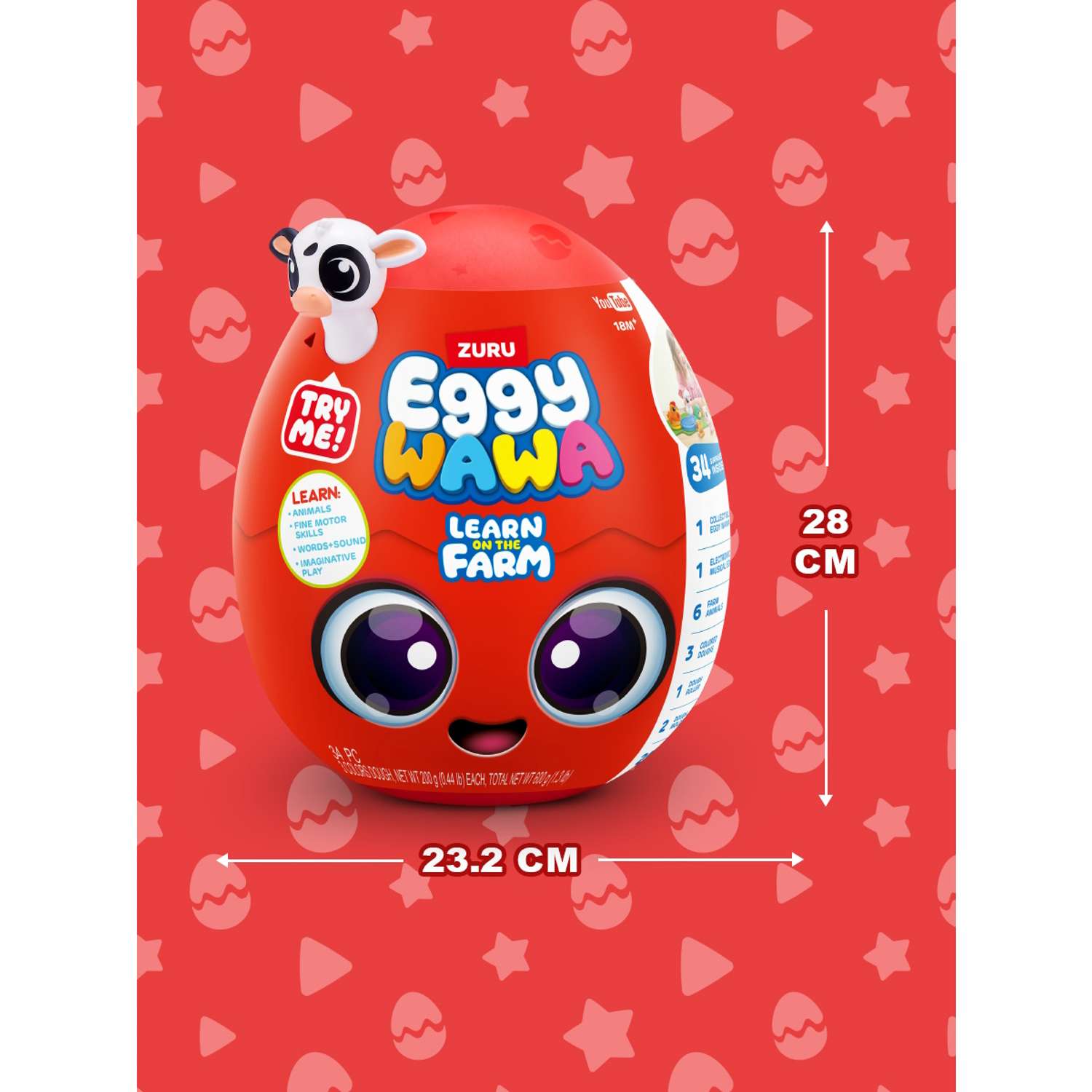 Игрушка Zuru Eggywawa Farm animals в непрозрачной упаковке (Сюрприз) 15102 - фото 3