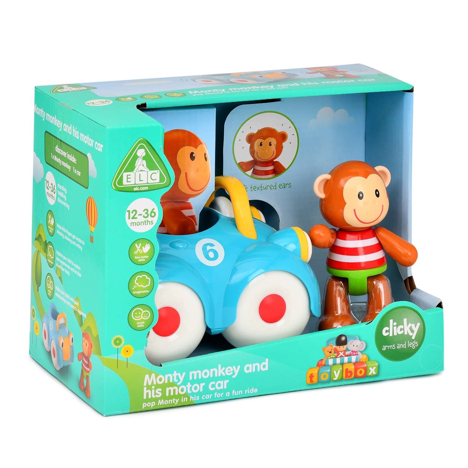 Игрушка ELC Toybox Машинка обезьянки 137041 - фото 2