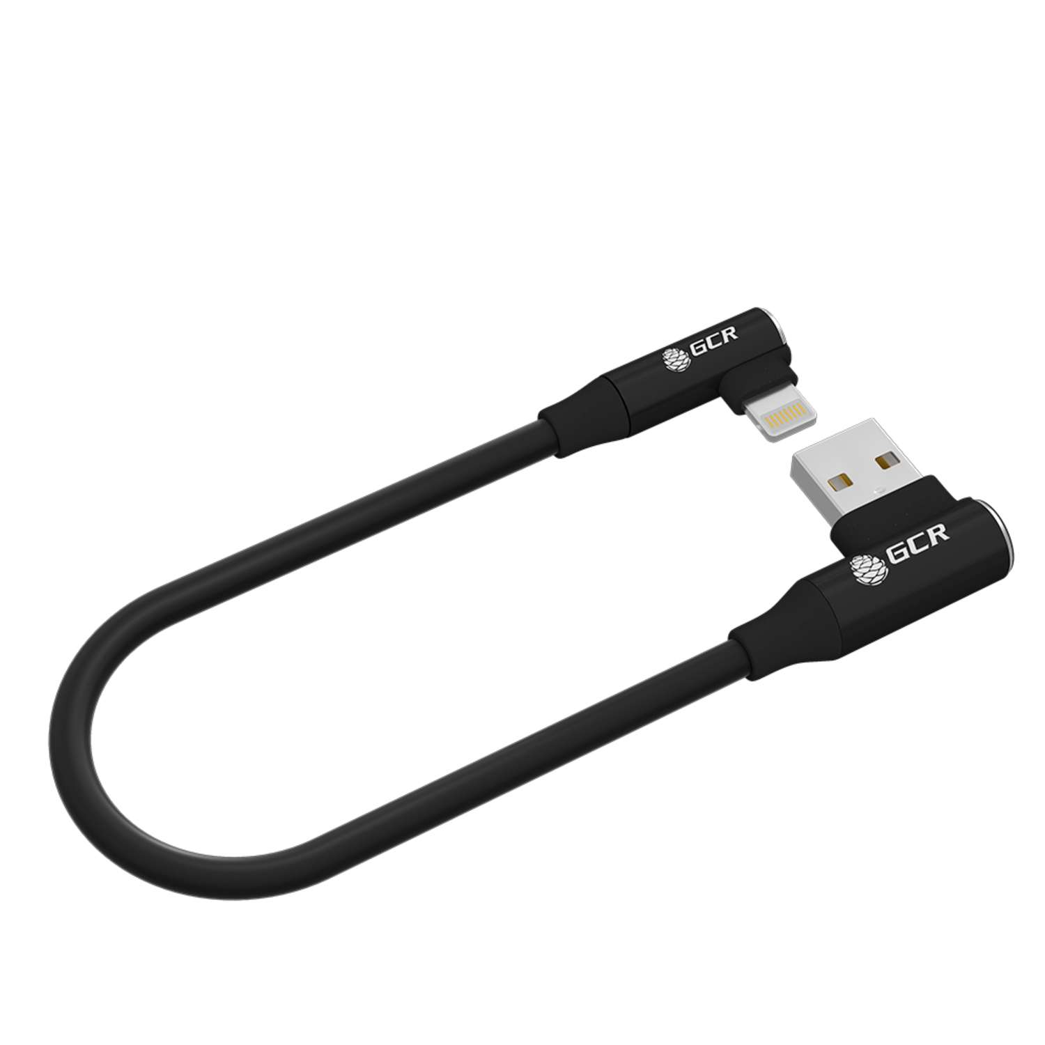 Кабель USB GCR 0.25m Lightning для iPhone угловой GCR-53446 - фото 1