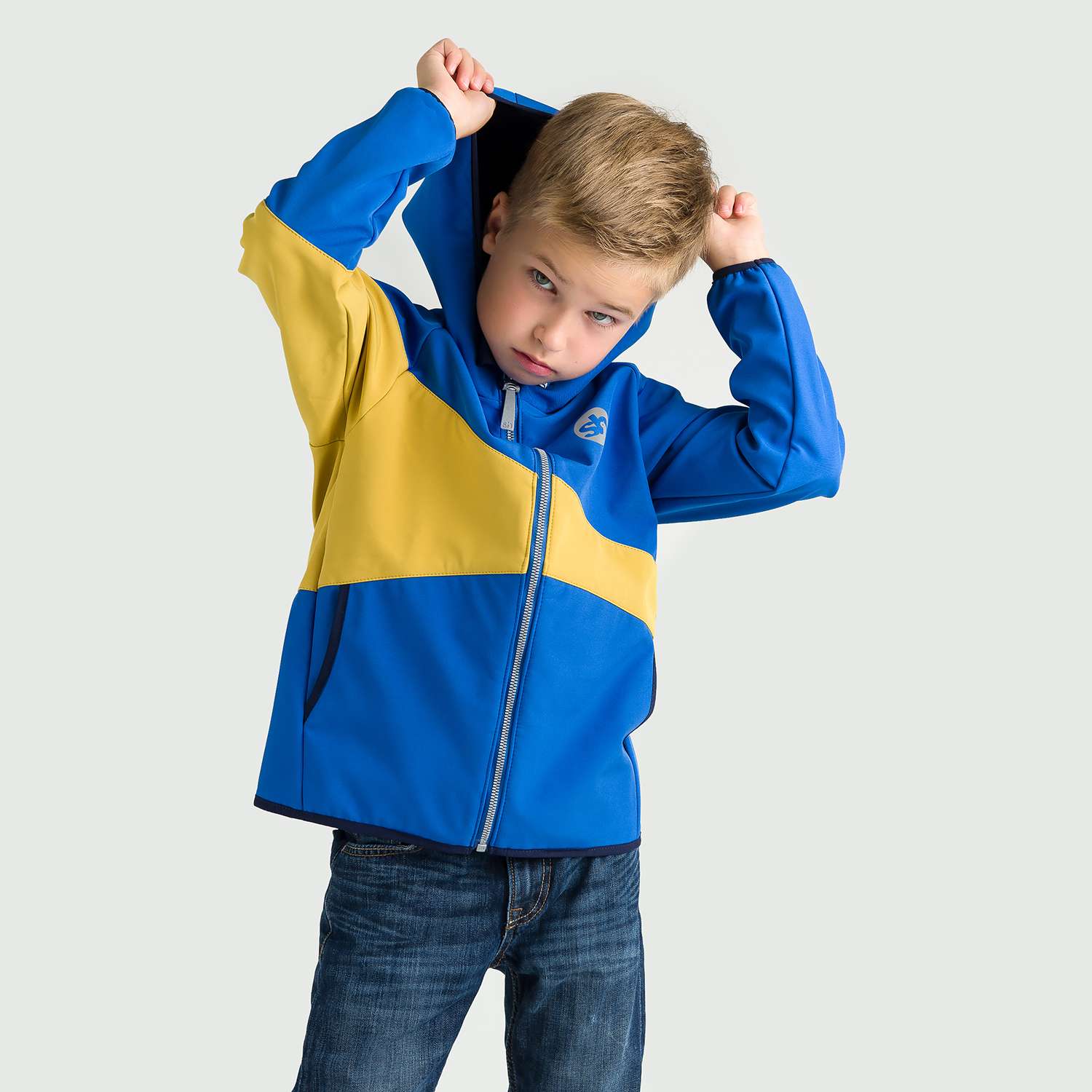 Куртка Sherysheff Куртка В21101К Синий/горчица - фото 2