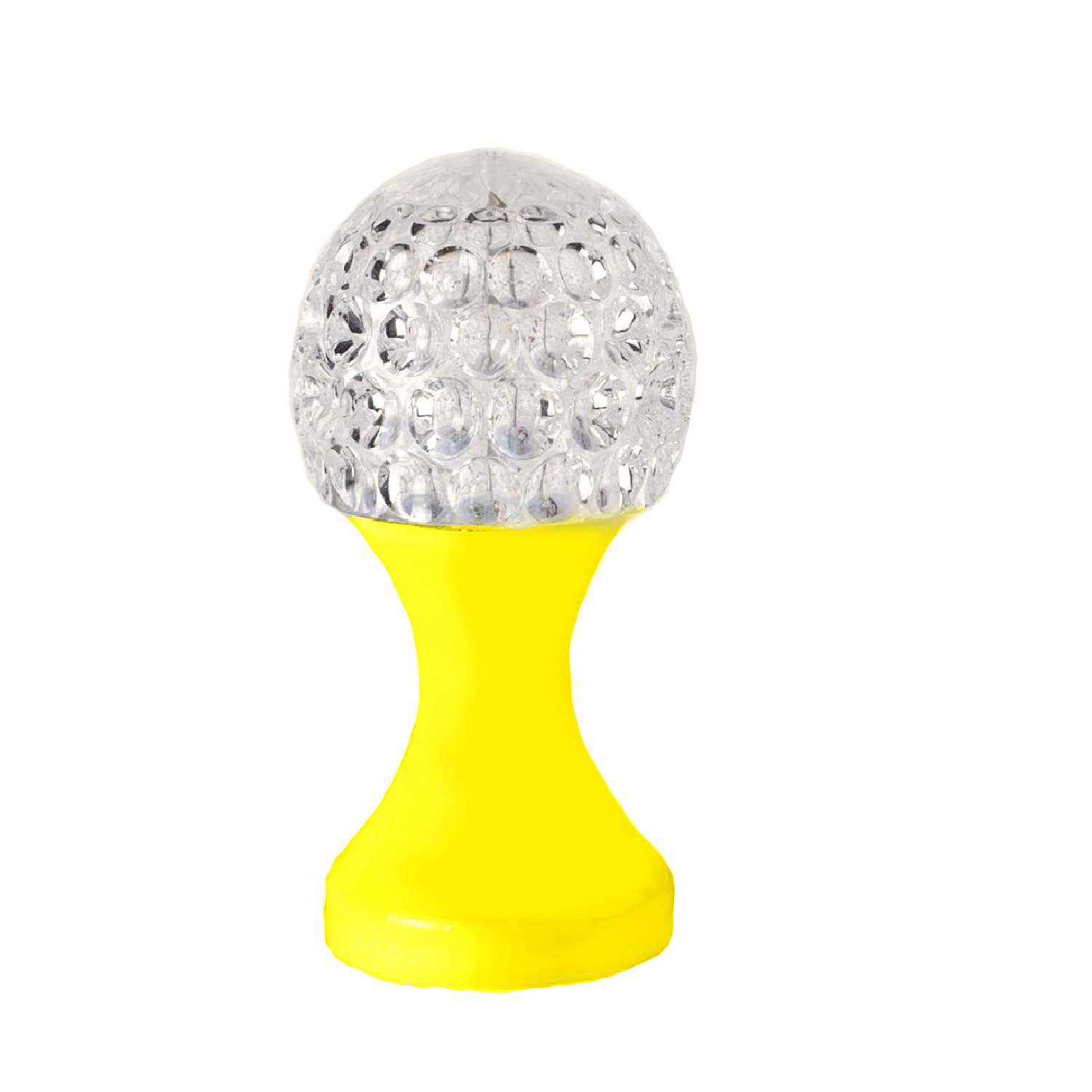 Ночник Uniglodis Кубок хрустальный шар жёлтая подставка - фото 2