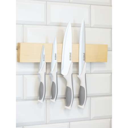Нож кухонный DeNASTIA разделочный 32.5 см серый