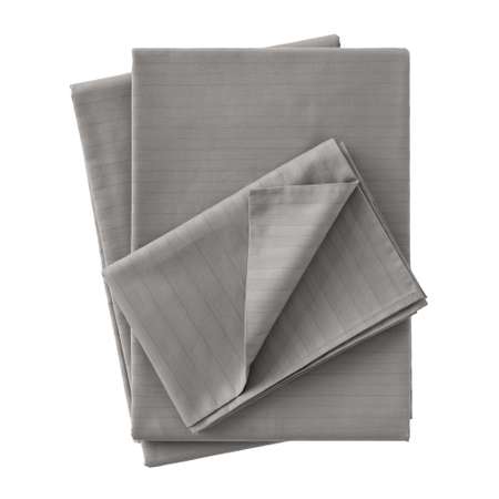 Комплект постельного белья Verossa 2.0СП Gray страйп-сатин наволочки 70х70см 100% хлопок