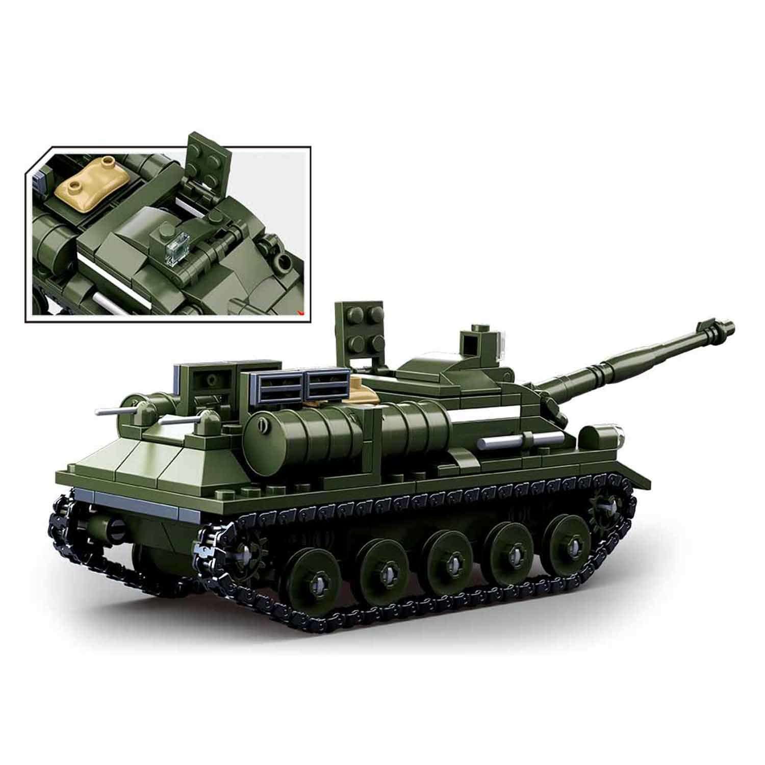 Конструктор SLUBAN Танк 2 335 деталей M38-B0687 - фото 4