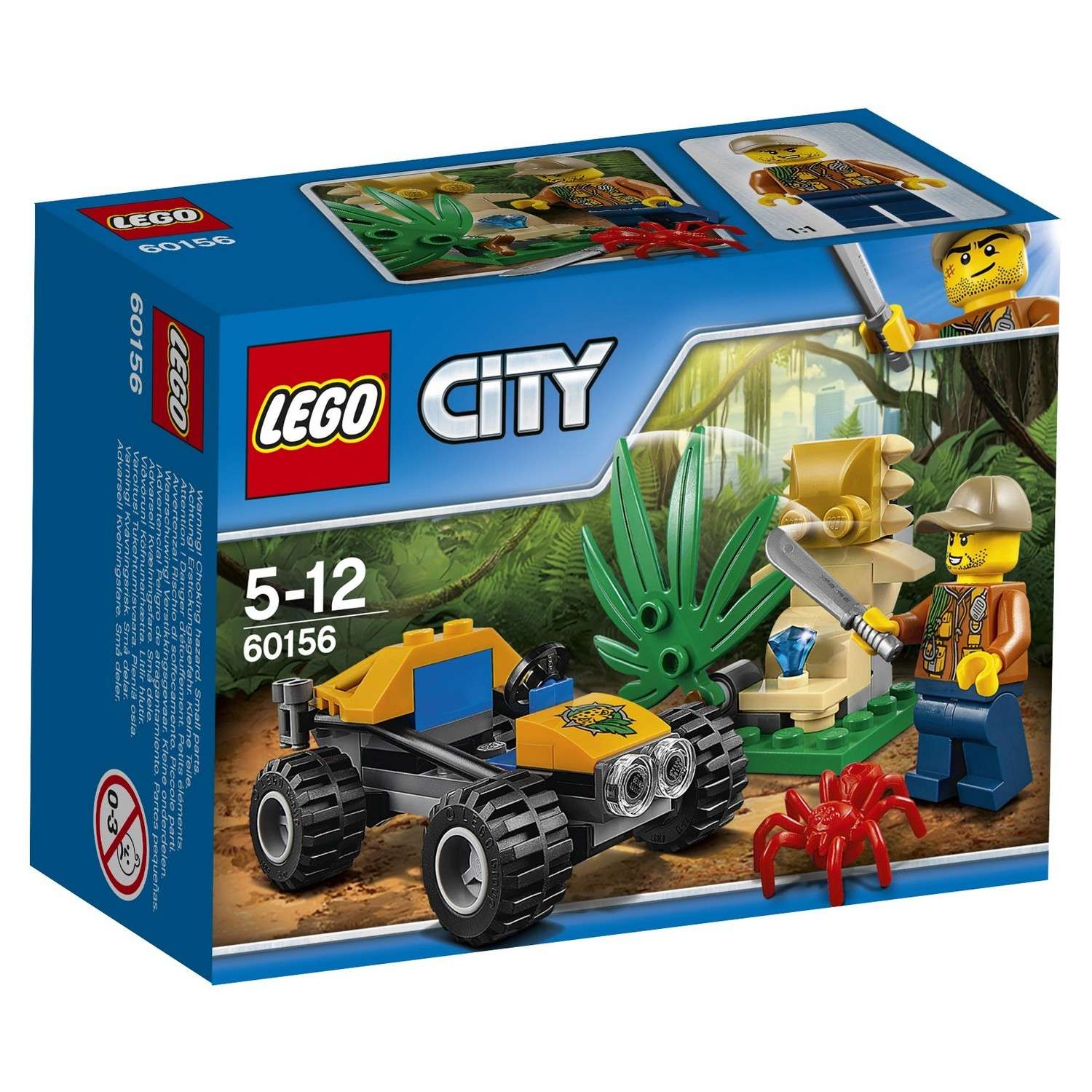 Конструктор LEGO City Jungle Explorers Багги для поездок по джунглям (60156) - фото 2