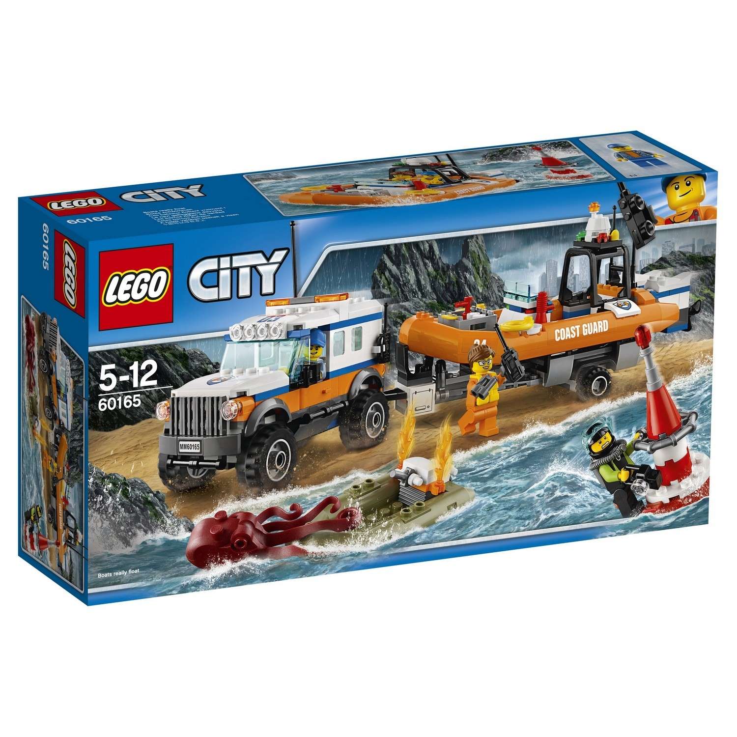 Конструктор LEGO City Coast Guard Внедорожник 4х4 команды быстрого реагирования (60165) - фото 2