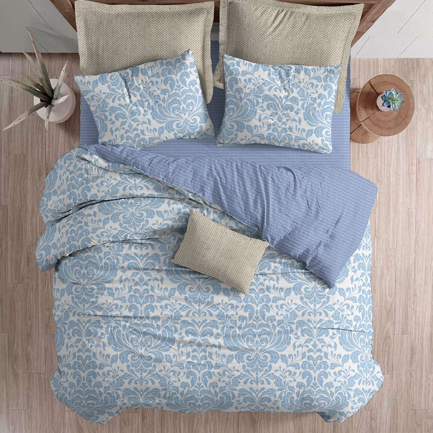 Комплект постельного белья lagom Сконе 1.5-спальный наволочки 70х70 - фото 8
