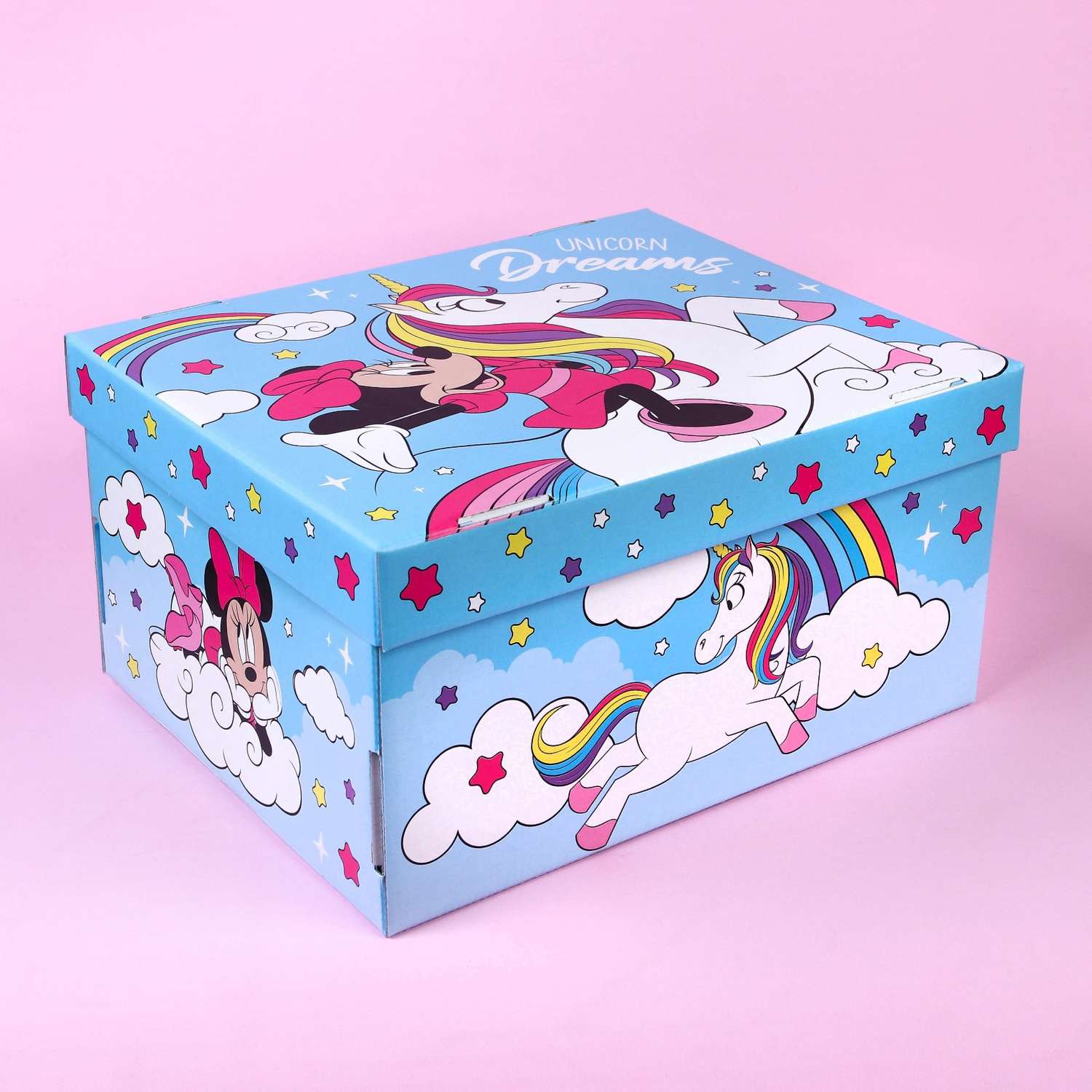 Коробка Disney подарочная складная с крышкой 31 х 25 5 х 16 «Dreams» Минни и единорог - фото 2