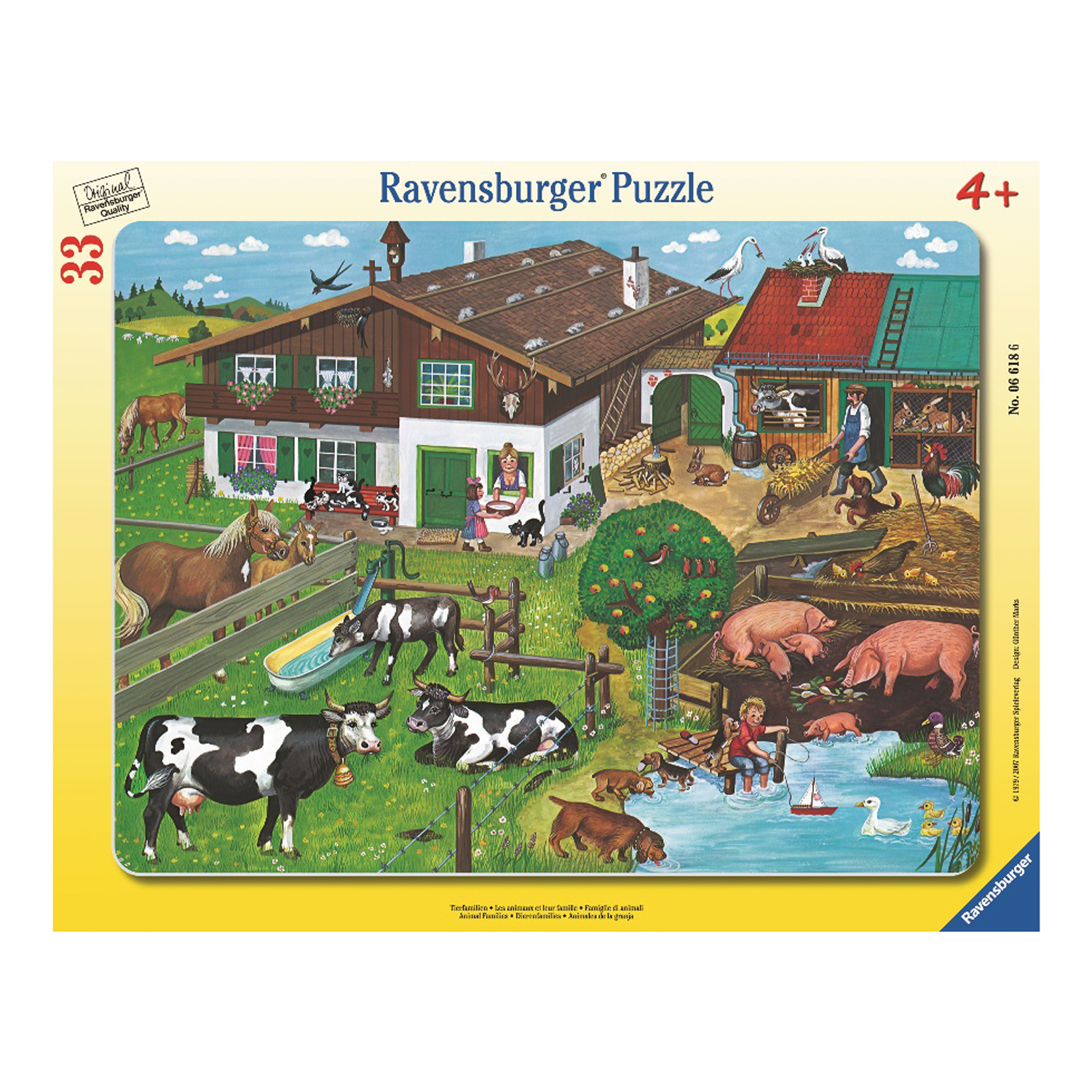 Пазл Ravensburger Деревенские животные 30-48 дет в ассортименте - фото 1