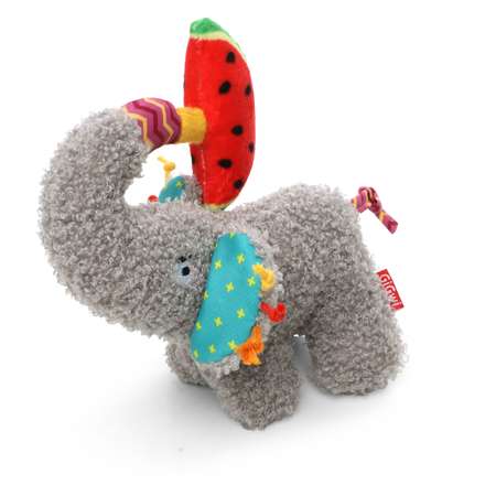 Игрушка для собак GiGwi Plush Friendz Слоник с арбузом 19см