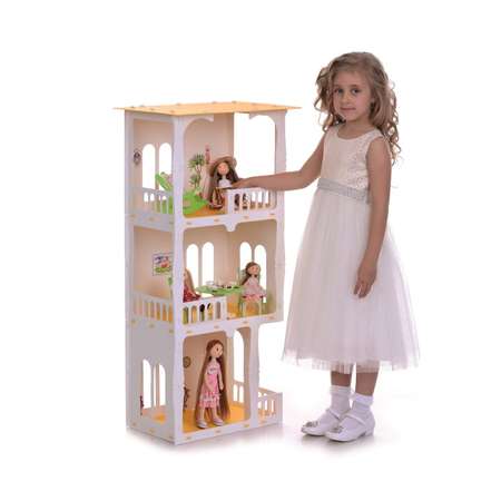 Домик для кукол Krasatoys Жасмин с мебелью 5 предметов 000274