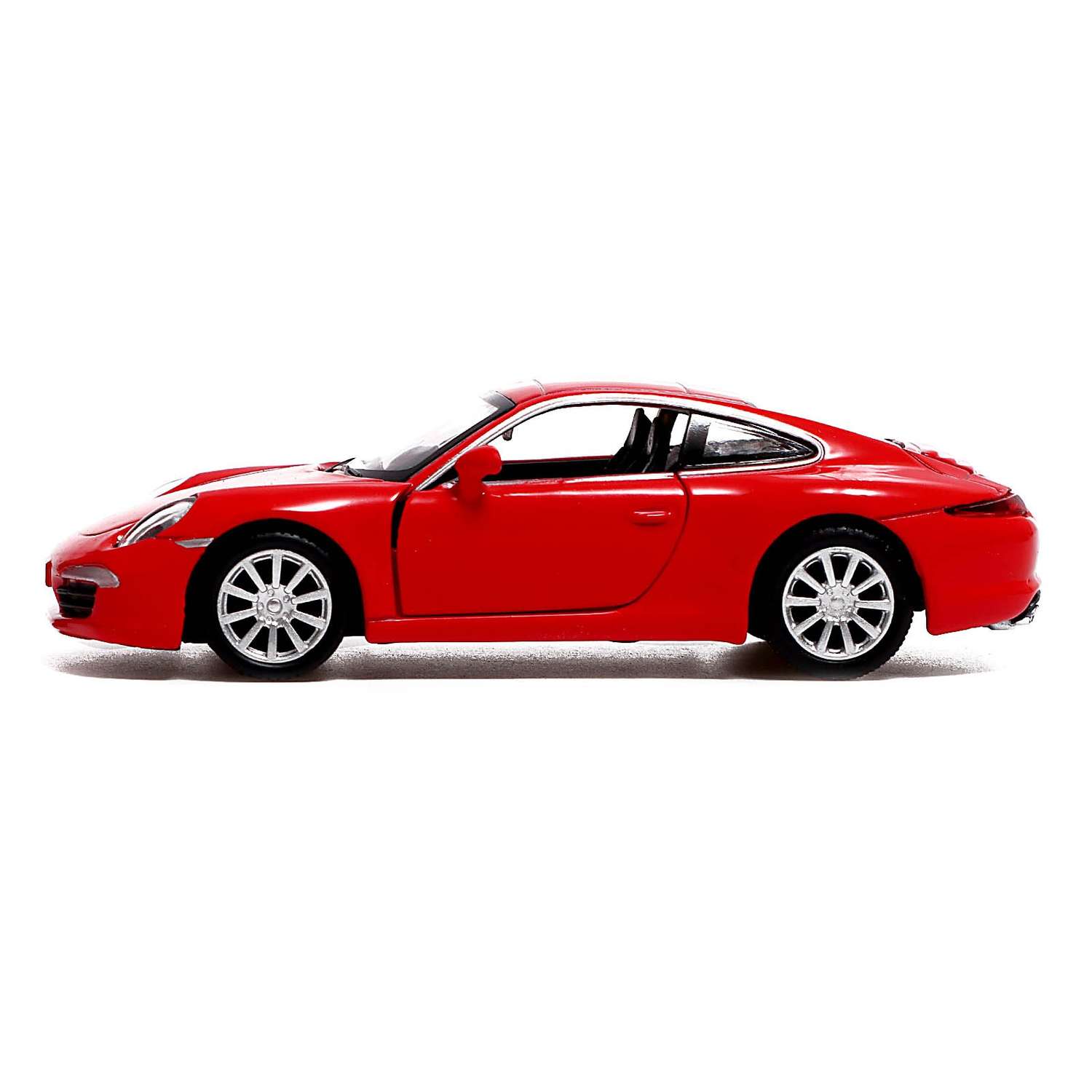 Машина Автоград металлическая PORSCHE 911 CARRERA S 1:32 открываются двери инерция цвет красный 9170913 - фото 2
