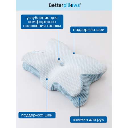 Подушка ортопедическая Betterpillows с эффектом памяти для взрослых и детей
