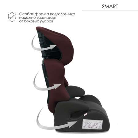 Автокресло Babyton Smart Cherry 2/3 (15-36 кг)