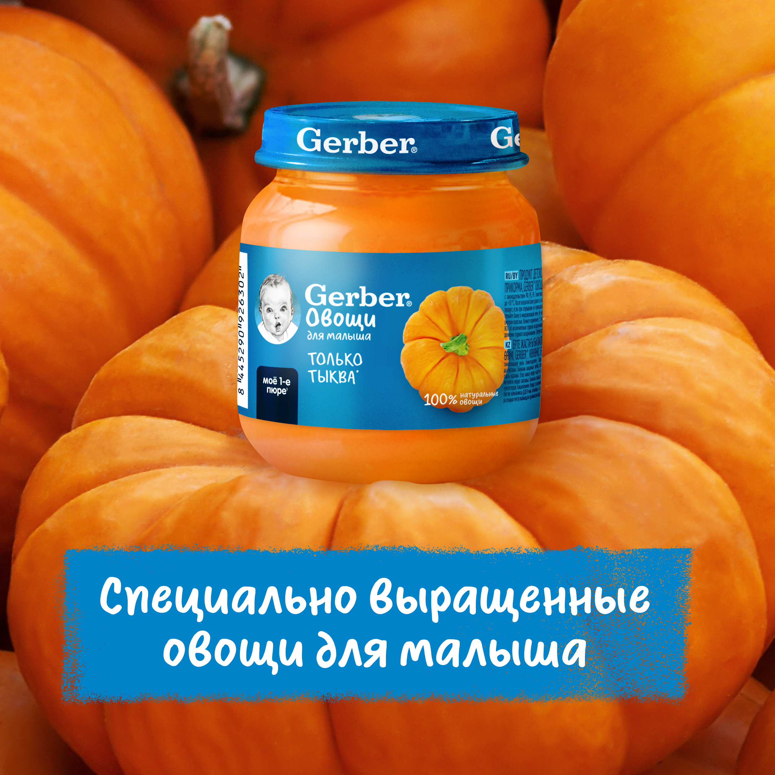 Пюре Gerber Тыква 125г с 5 месяцев - фото 5