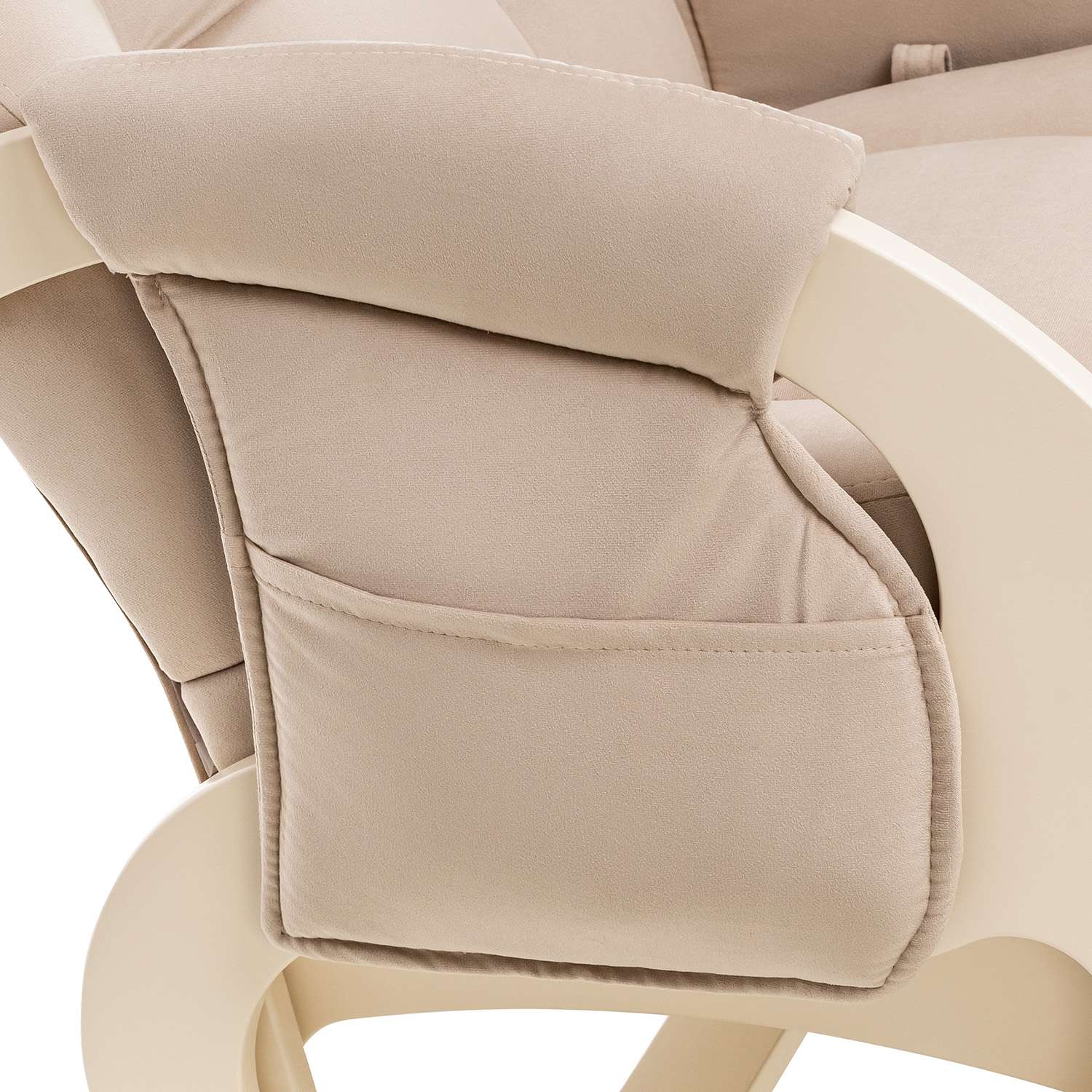 Кресло для кормления Milli Ария с карманами дуб шампань / ткань V 18 - фото 10